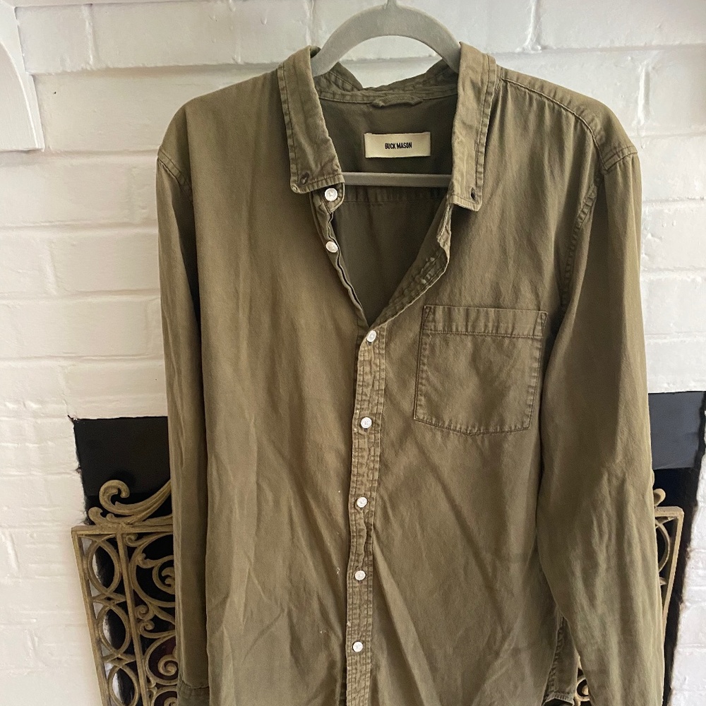 Buck mason button up shirt